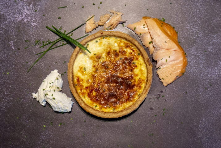 Salmon & Creme Fraiche Quiche